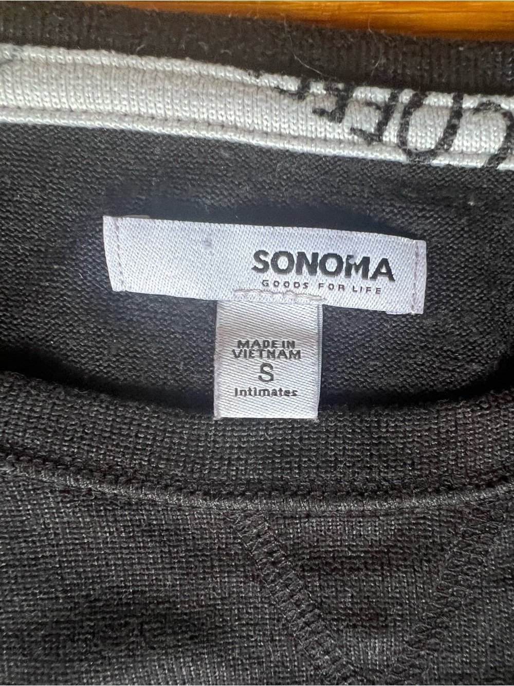 Sonoma Black Long-Sleeve Top with "Coffee Coffee Coffee" Print - Picture 3 of 5